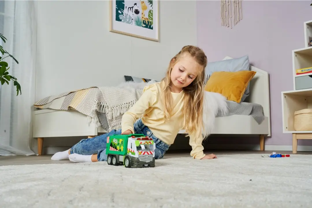 Dickie Toys Action Truck Vuilniswagen 26cm - Groen