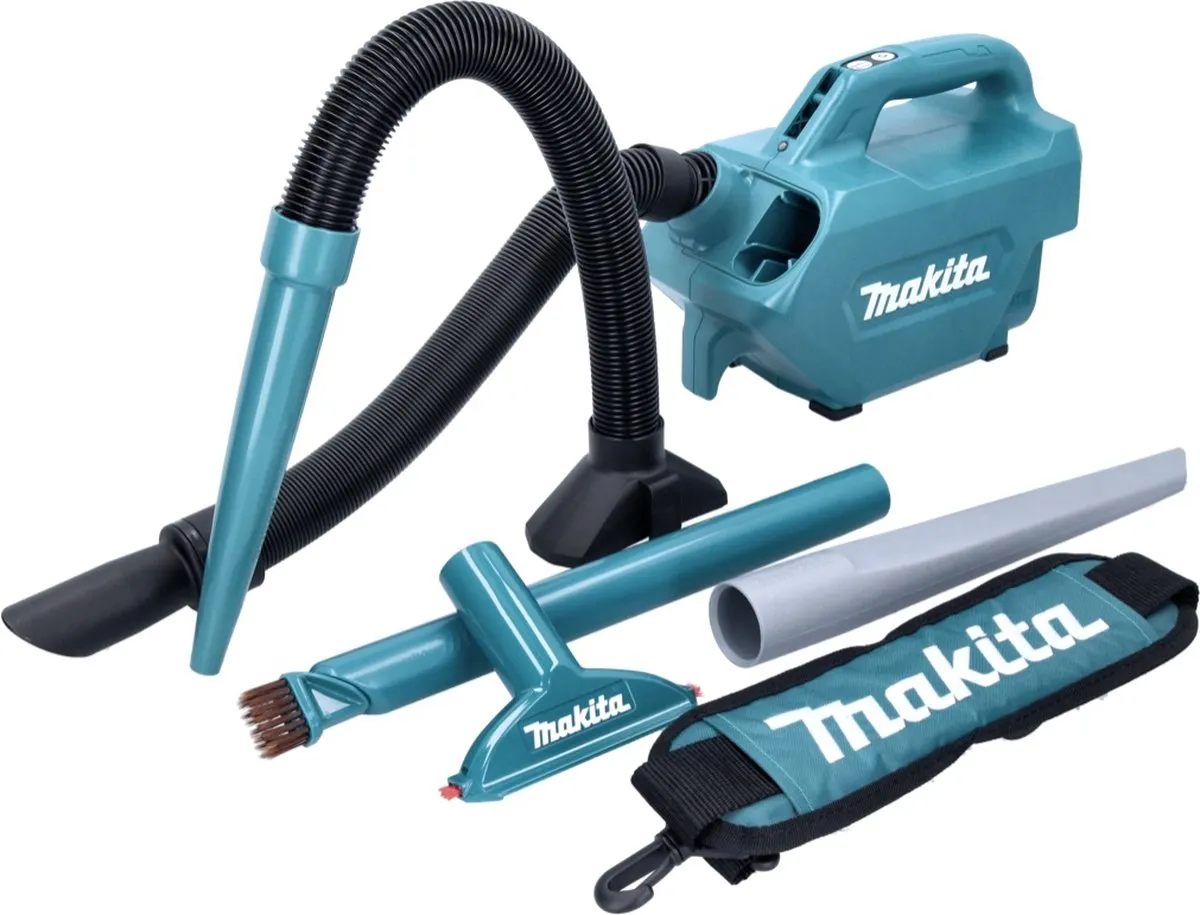 Makita DCL184Z Kruimelzuiger 18V - Blauw - afbeelding 6 van 6