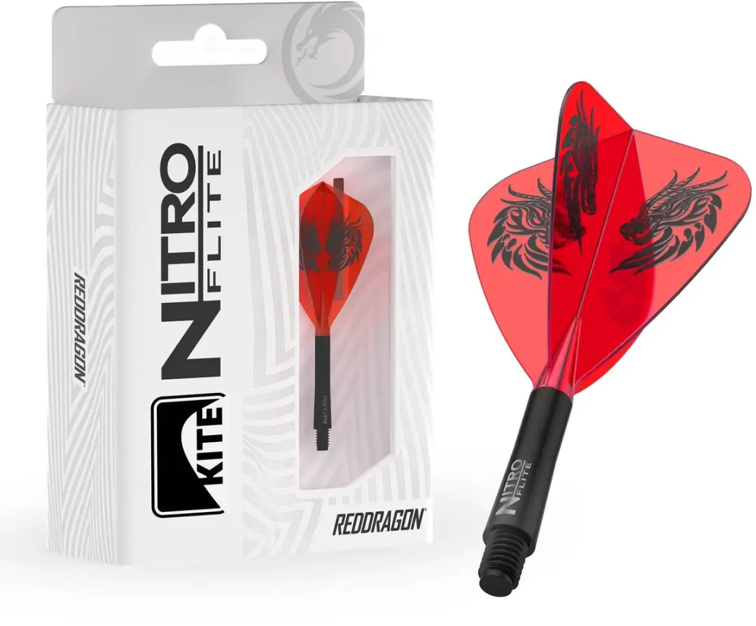 Red Dragon Nitro Flite System Jonny Clayton Dart Flights X1089 - 3 Stuks - Rood