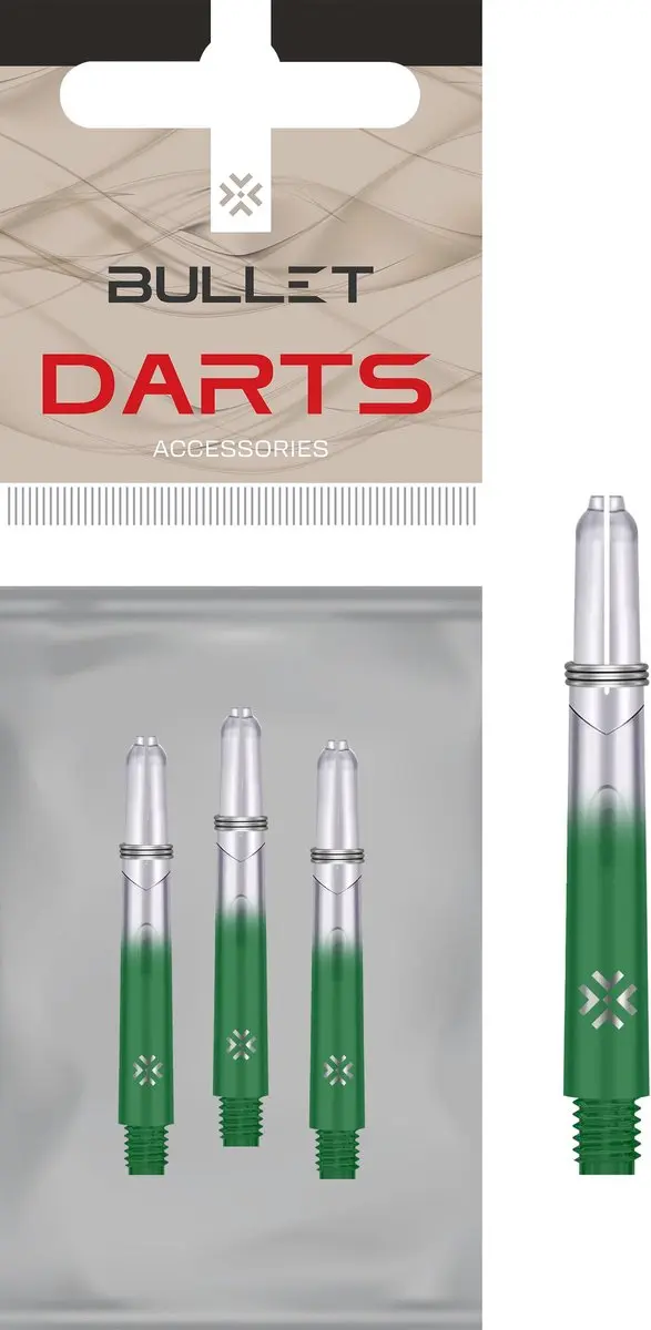 Bullet Shafts 41mm Groen - 3 Stuks