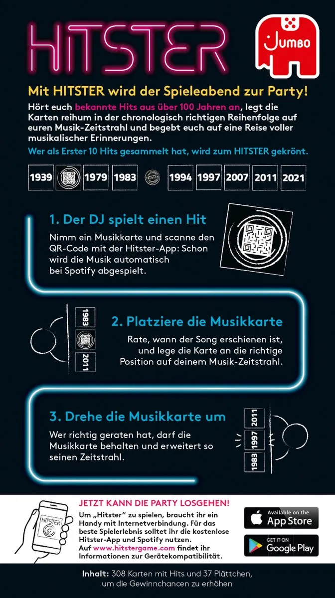 Jumbo Hitster - 10 Spelers