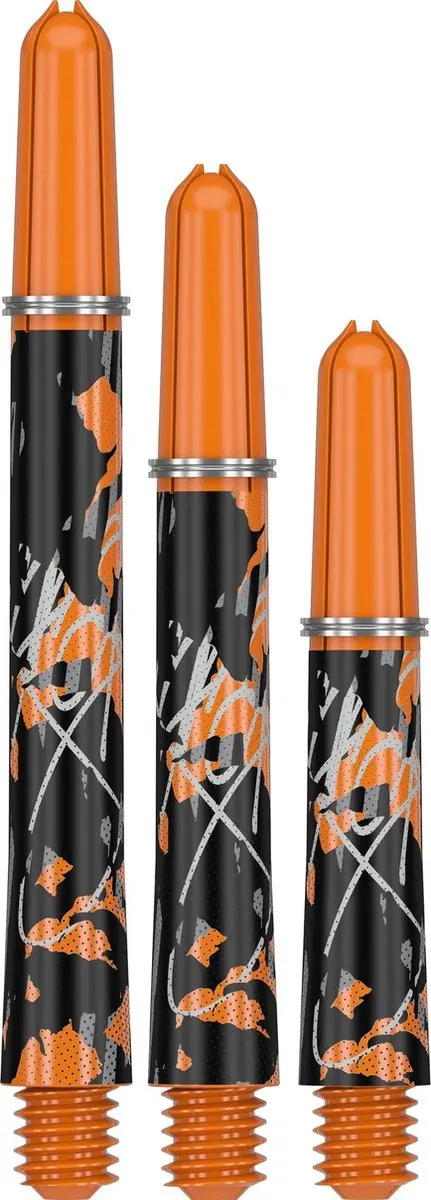 Target Raymond van Barneveld Pro Grip Dart Shafts - Zwart Oranje - 1 Stuk