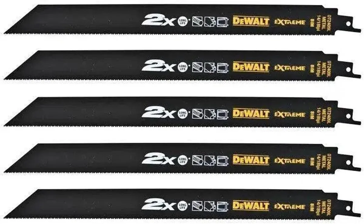 DeWalt DT2409L Reciprozaagbladen Toughcoat