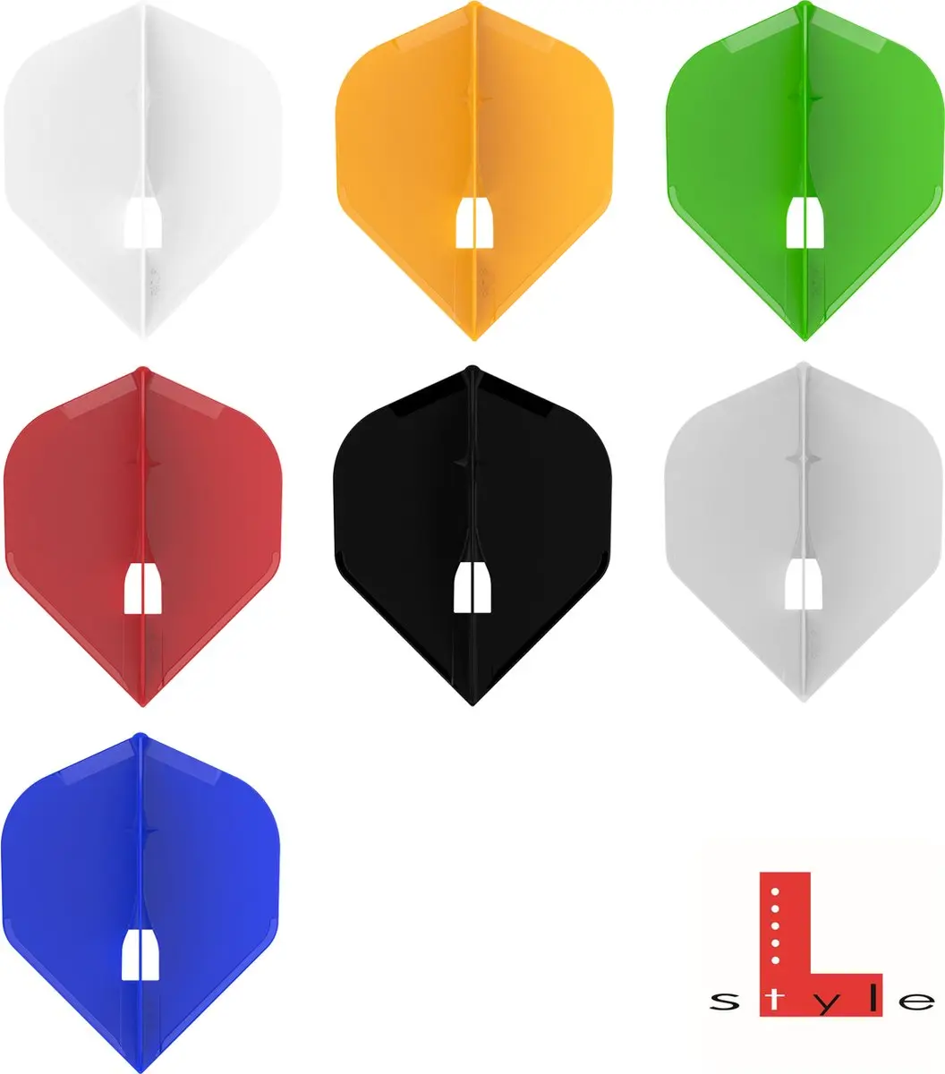 L-Style Champagne Flight L1 FP3102 Dart Flights - Wit
