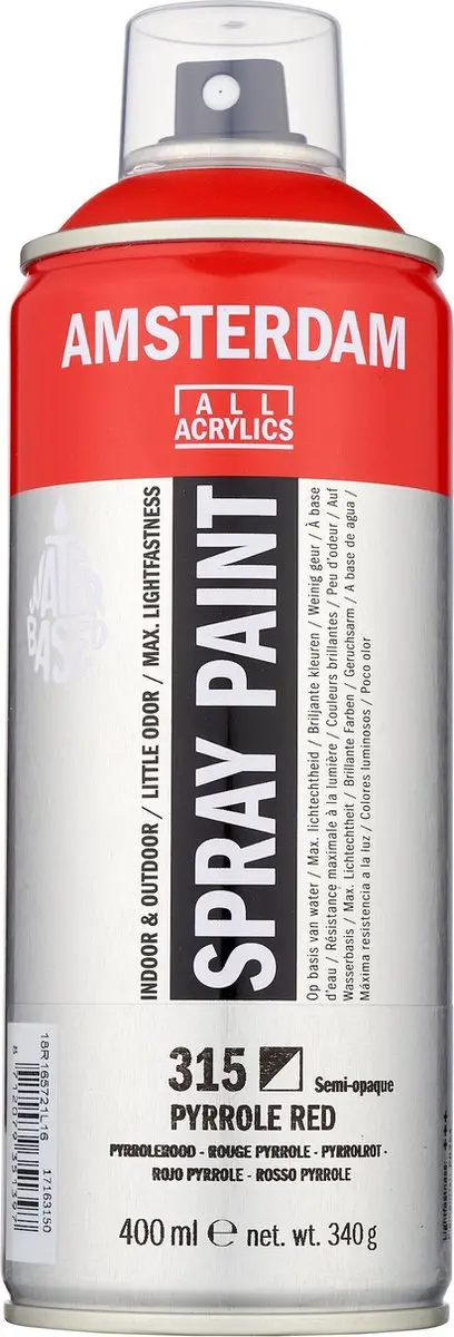 Amsterdam Spuitbusverf Pyrrolerood #315 - 400ml