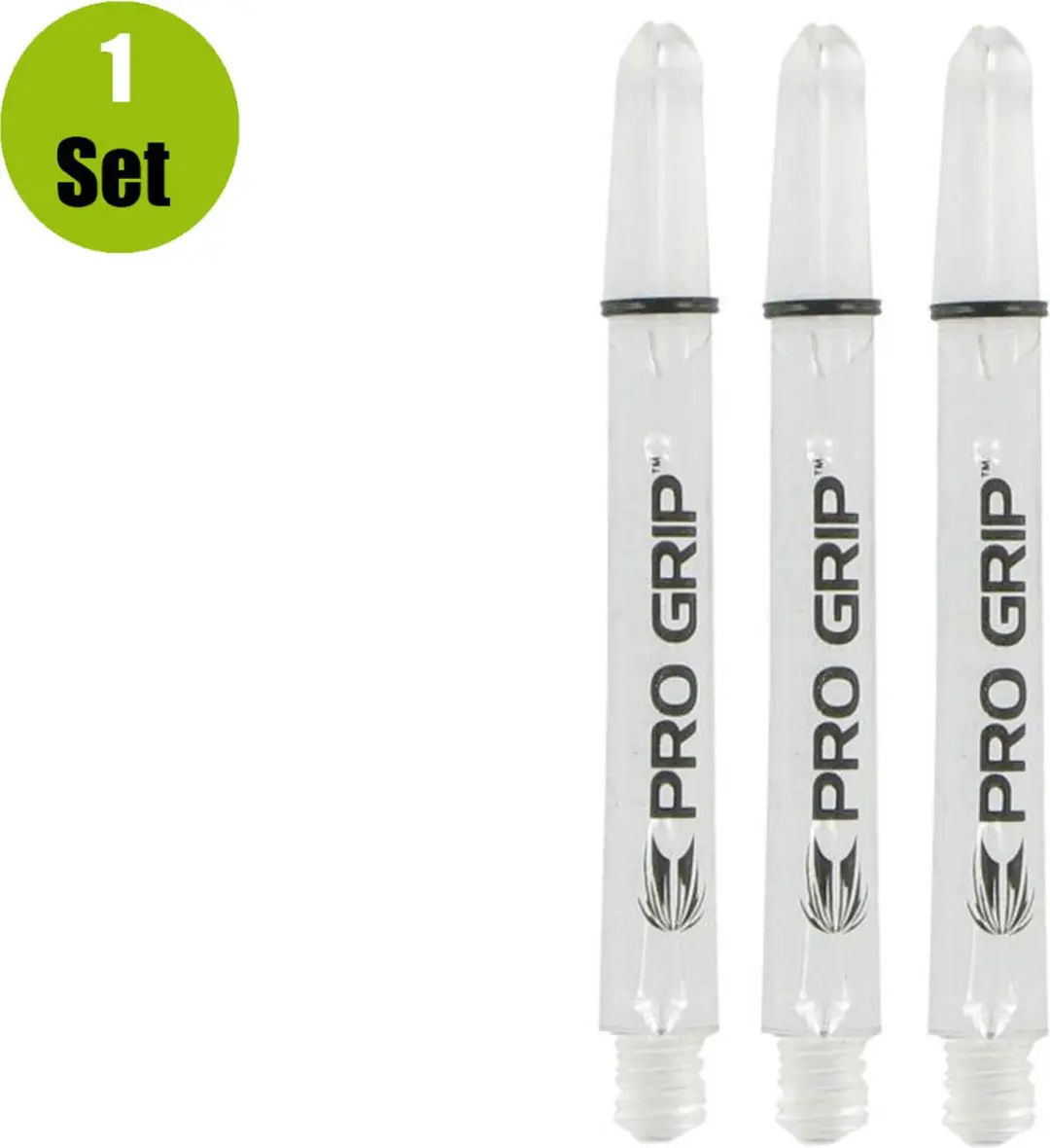 Target Pro Grip Vision Shaft Transparant - 3 Stuks