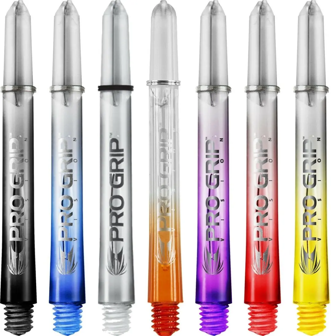 Target Pro Grip Vision Shaft Transparant - 3 Stuks