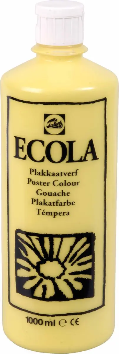 Talens Ecola Plakkaatverf Citroengeel 1000ml