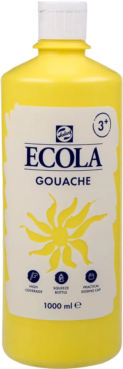 Talens Ecola Plakkaatverf Citroengeel 1000ml