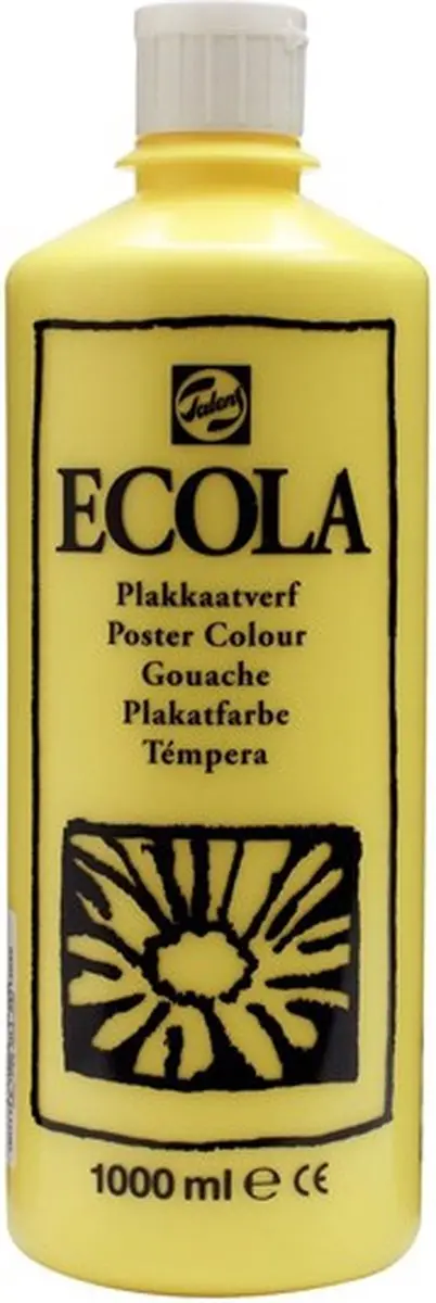 Talens Ecola Plakkaatverf Citroengeel 1000ml