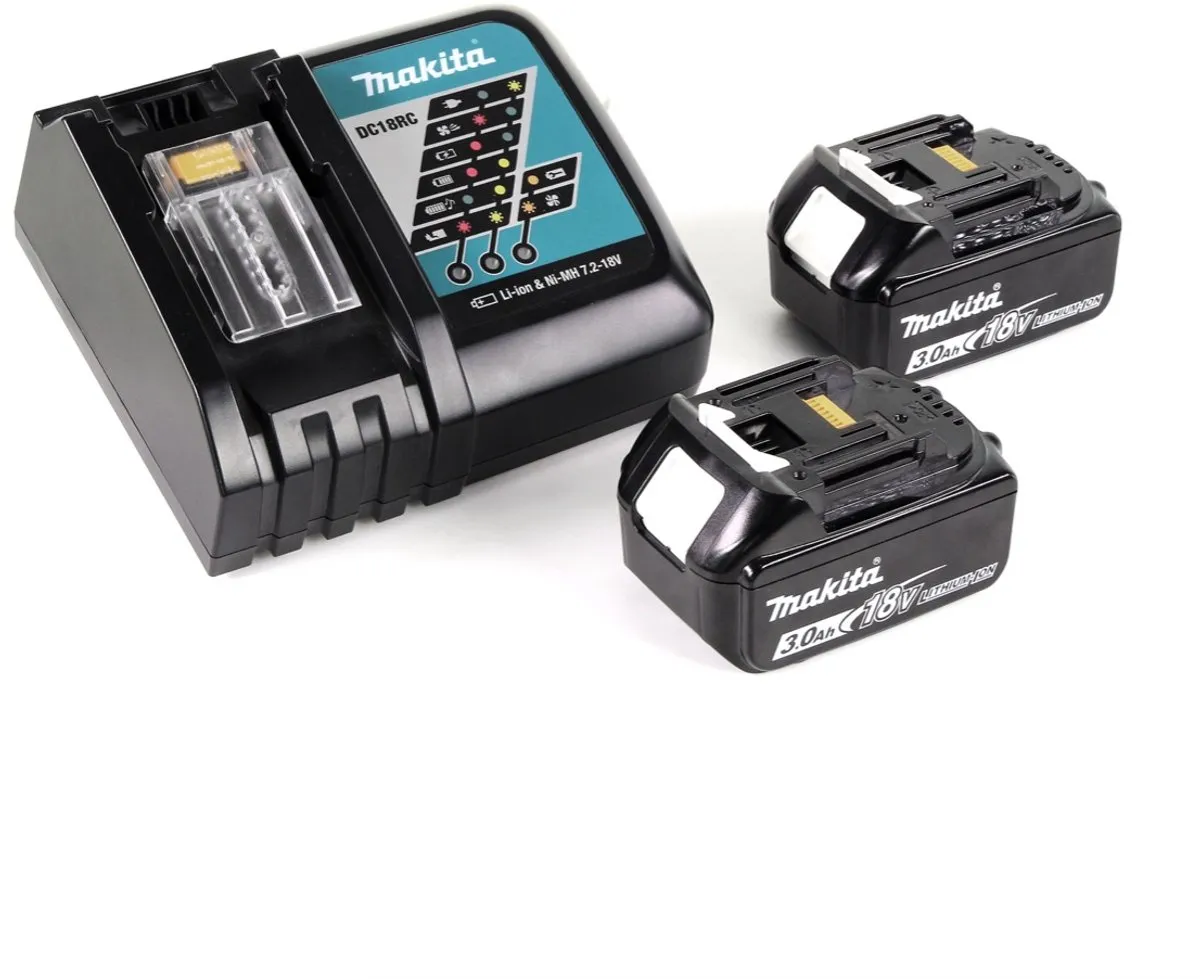 Makita DJV 182 RFJ Decoupeerzaag 18V - 2x 3.0Ah Accu + Lader + 3 Bladen - afbeelding 4 van 5