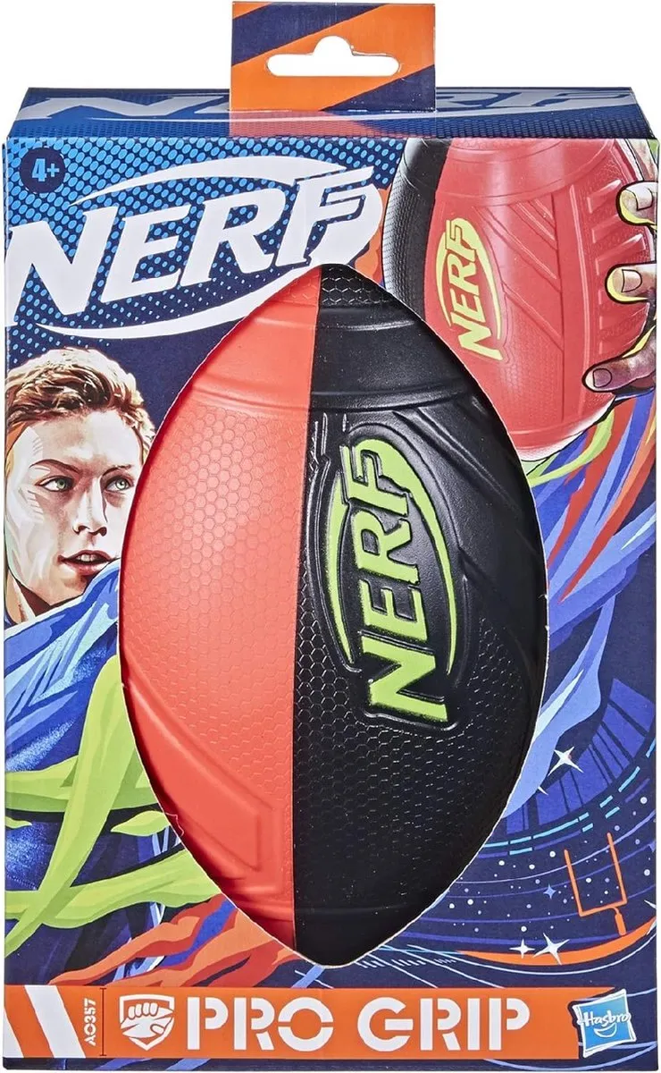 Nerf Sports Pro Grip Football F2865 - Rood/Zwart
