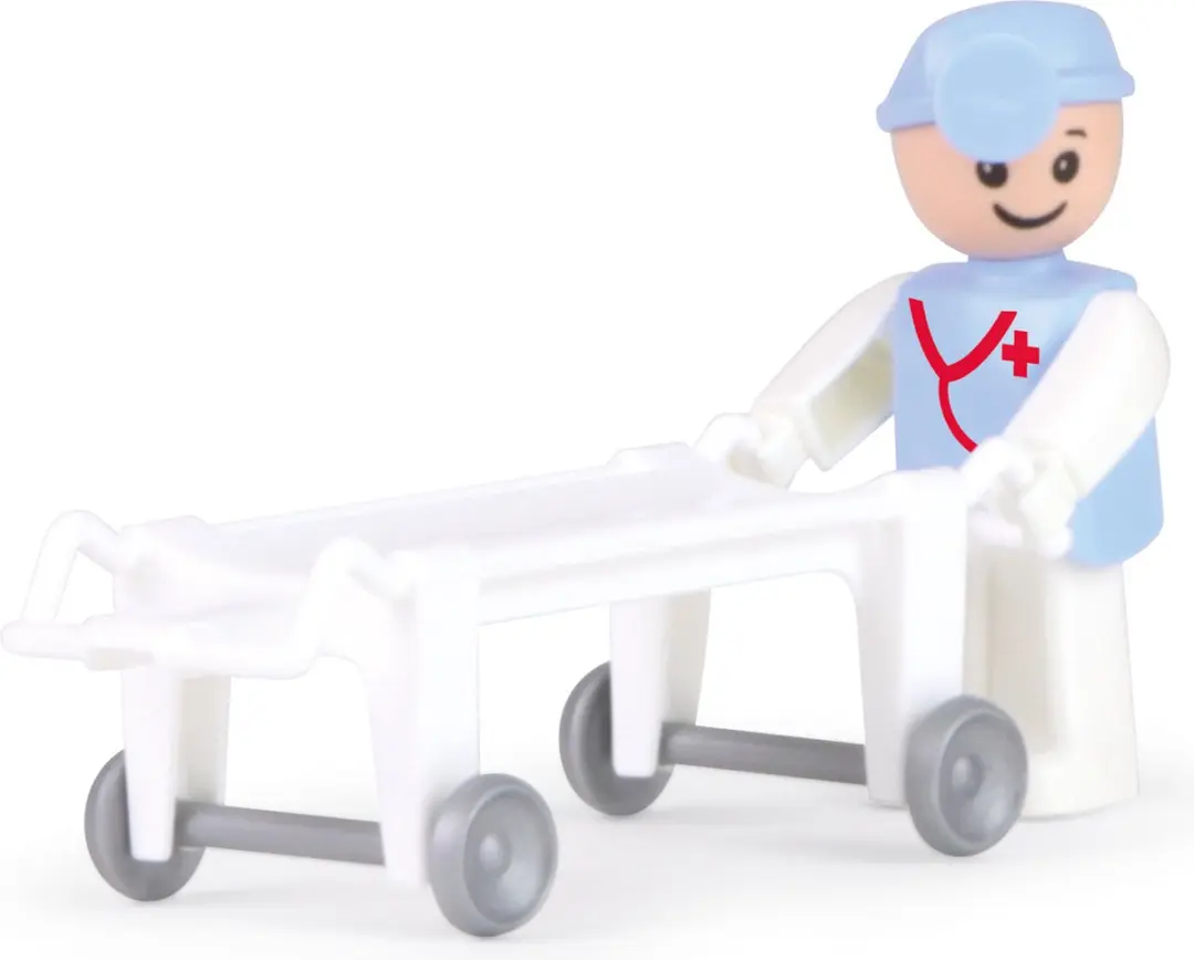 Lena TRUXX Ambulance 29cm - Rood/Wit