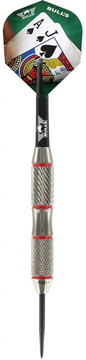 Bull's Black Jack Brass Red Dartpijlen - 3 Stuks