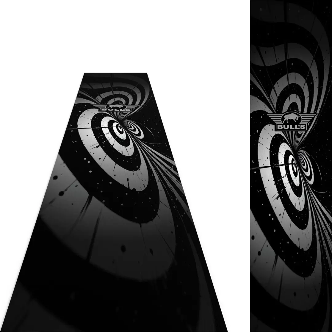 Bull's Illusion Dartmat BU-67850 - 241x55cm - Zwart/Wit