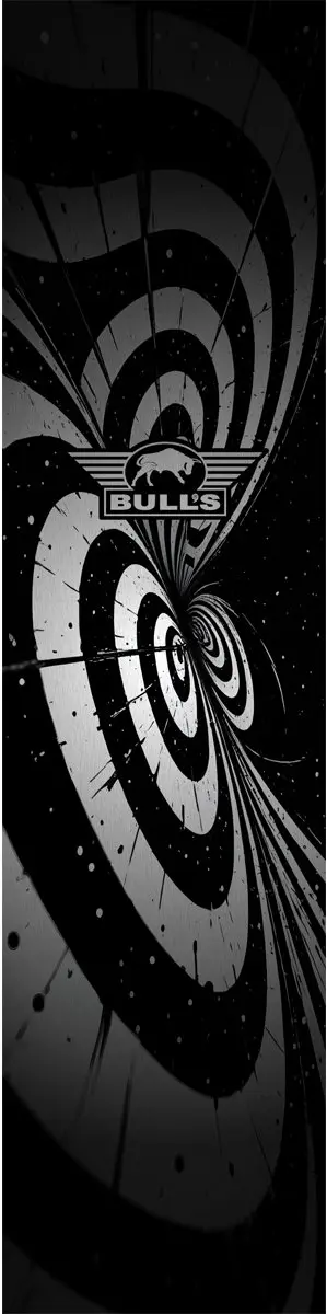 Bull's Illusion Dartmat BU-67850 - 241x55cm - Zwart/Wit
