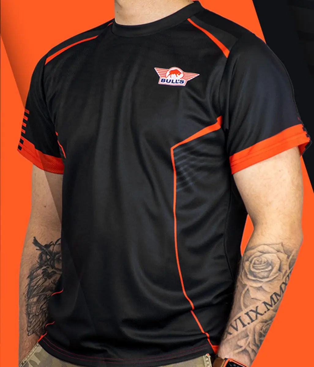 Bull's Basic Sportshirt Dart Shirt XXL - Zwart