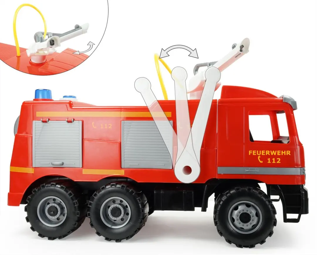 Lena Reuzen Brandweerwagen 02058 - Zwart/Rood