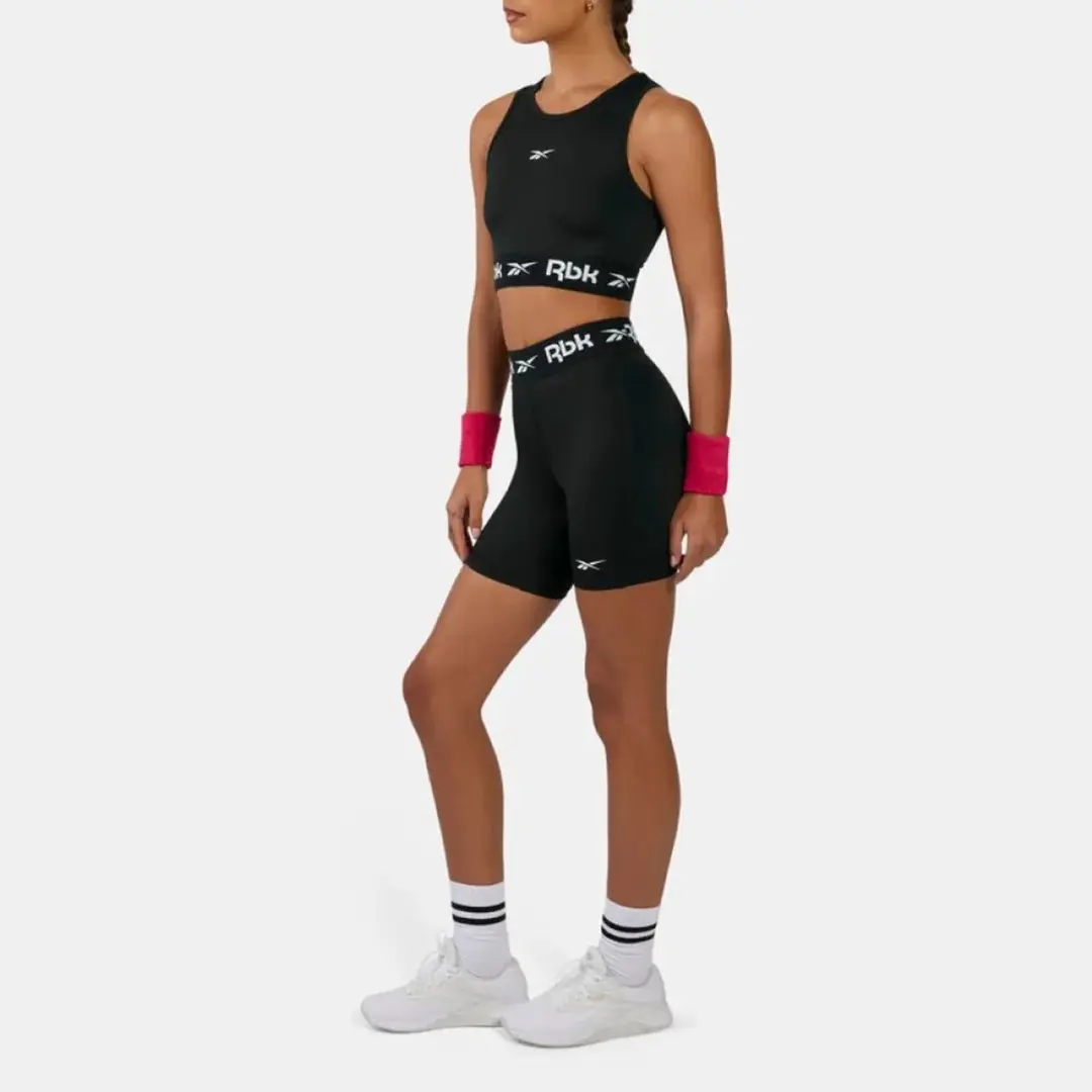 Reebok Ruched Biker Korte Broek L - Zwart