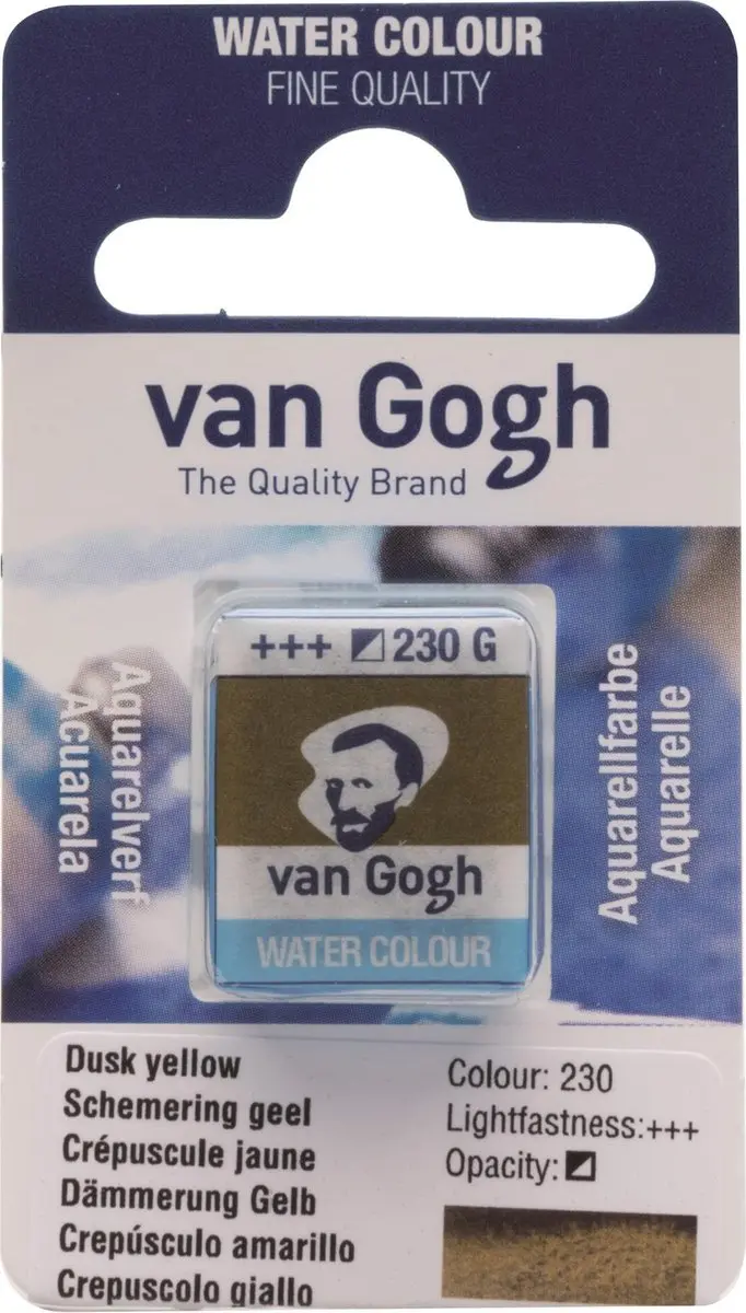 Van Gogh Aquarelverf Schemering Geel