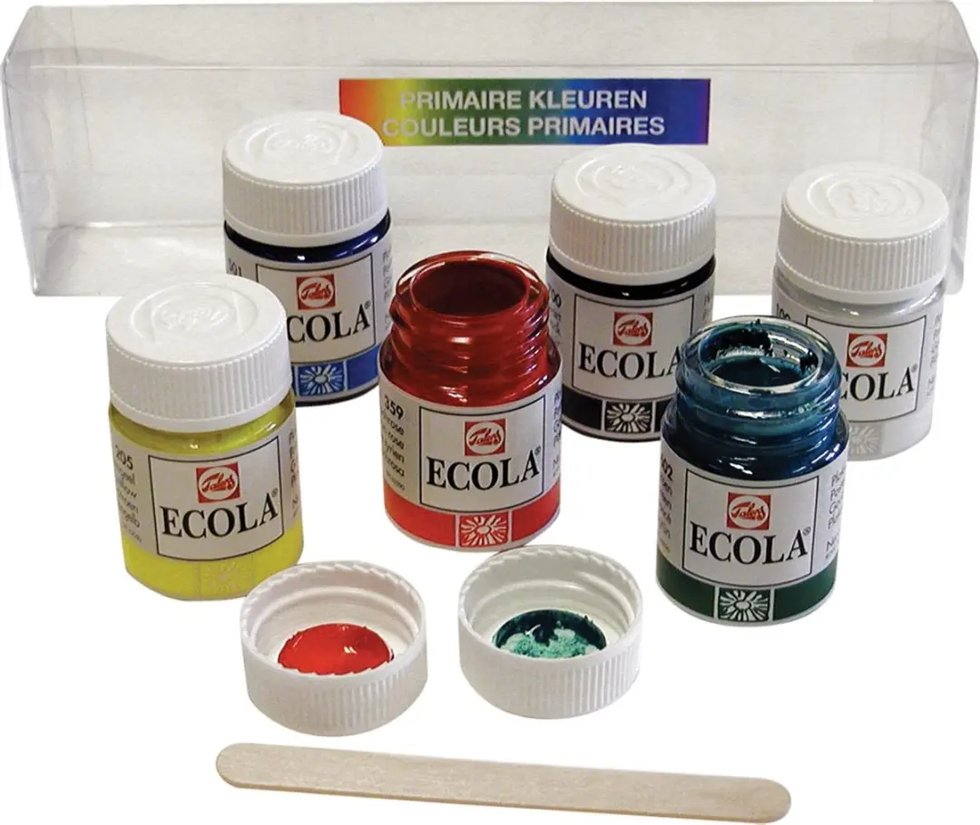 Talens Ecola Plakkaatverf 16ml - 6 Kleuren - 5 Stuks