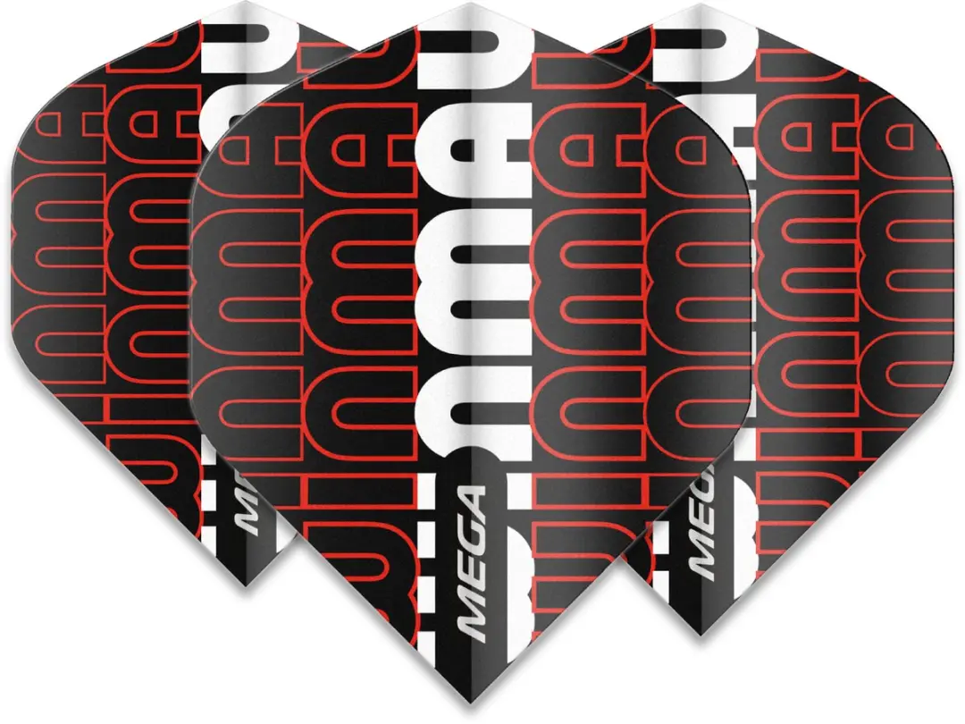 Winmau Mega Standard Dart Flights - Rood