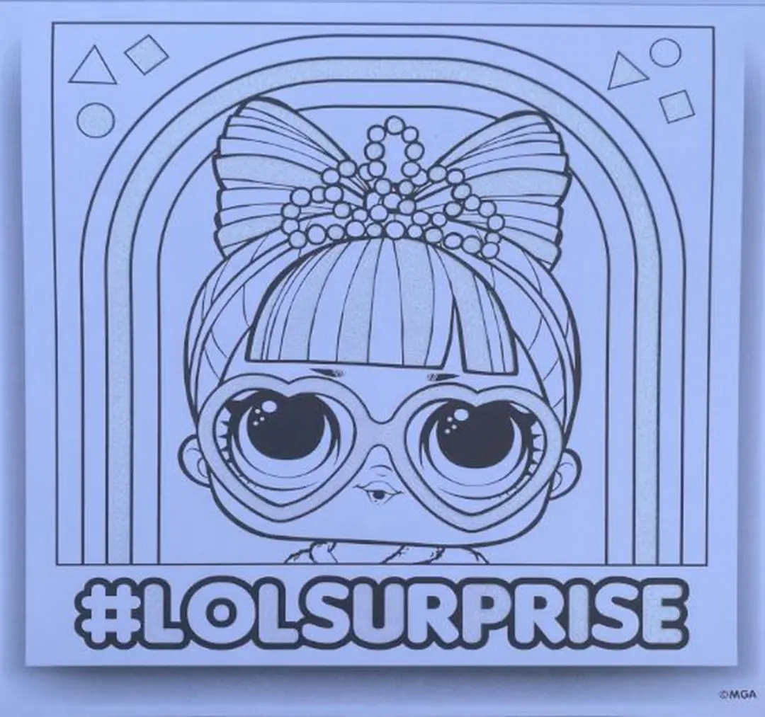 LOL Surprise! Glitter Kleurboek - 24 Pagina's - 21x21cm - afbeelding 6 van 6