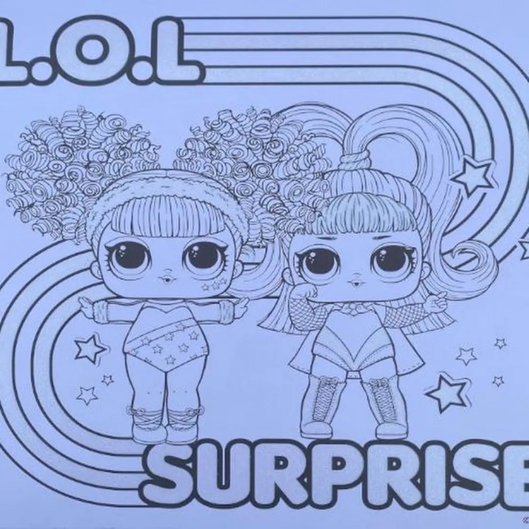 LOL Surprise! Glitter Kleurboek - 24 Pagina's - 21x21cm