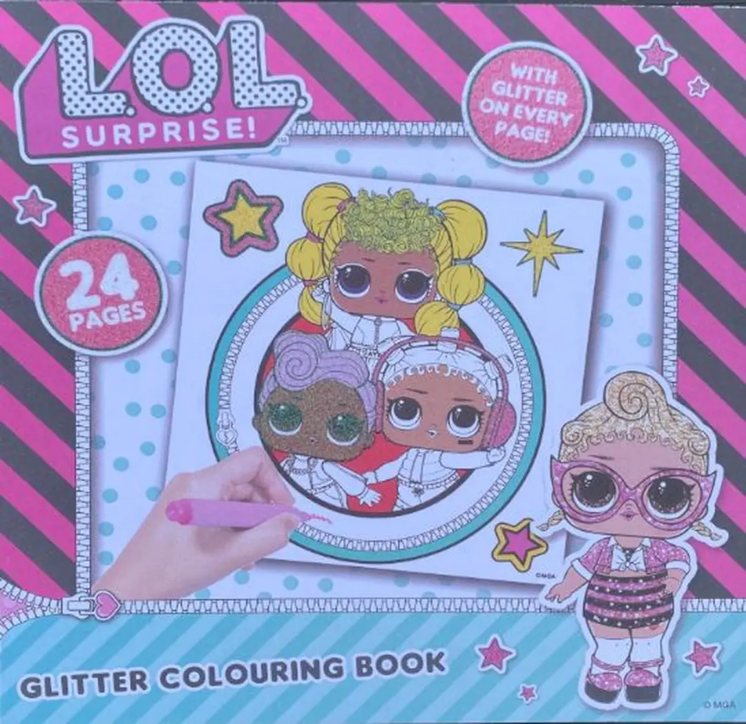 LOL Surprise! Glitter Kleurboek - 24 Pagina's - 21x21cm