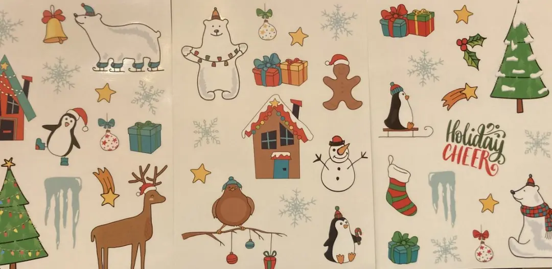 Villa Volance Kerst Raamstickers