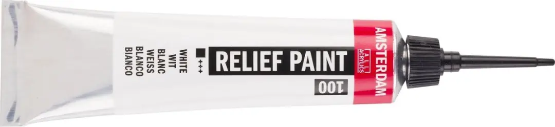 Amsterdam Relief Paint 20ml - Wit