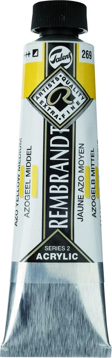 Rembrandt Acrylic Azo Yellow Medium 40ml