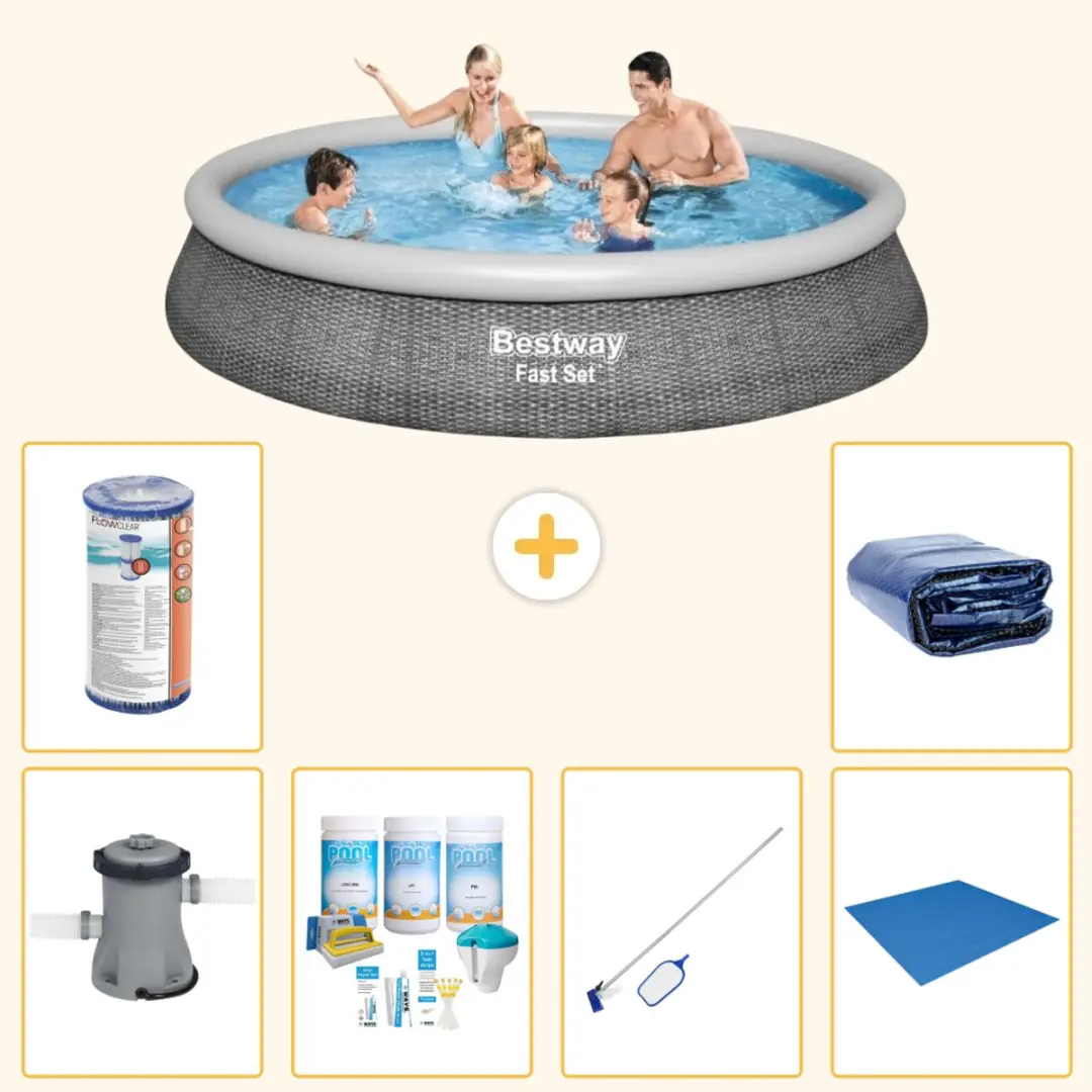 Bestway Fast Set Rond Zwembad 396x84cm