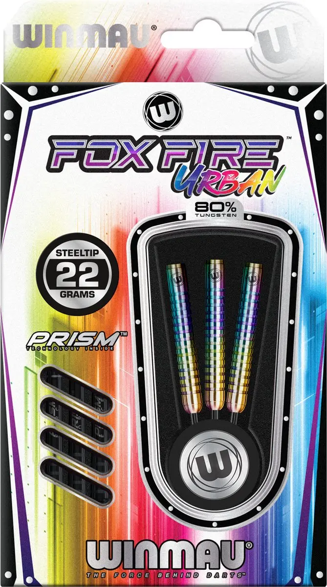 Winmau Foxfire Urban 80% Dartpijlen - 3 Stuks