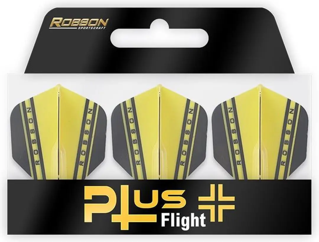 Bull's Robson Plus Flight Std. V - Geel - 3 Stuks