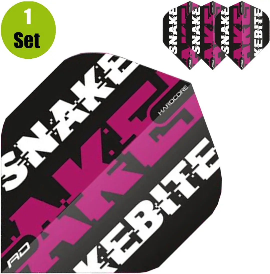 Red Dragon Peter Wright Snakebite Magenta Dart Flights TF6469 - 3 Stuks