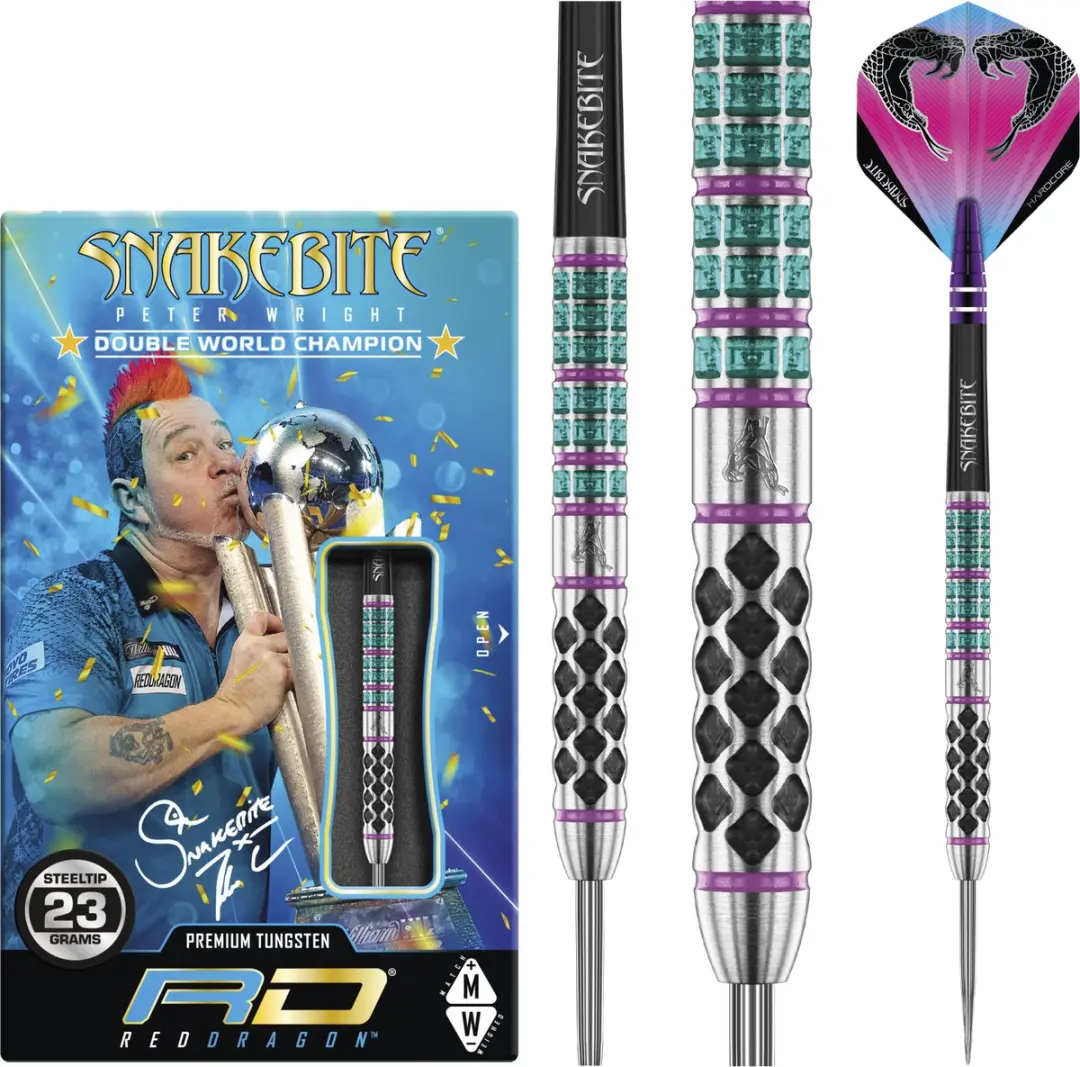 Red Dragon Peter Wright Supa Venom Dartpijlen 90%