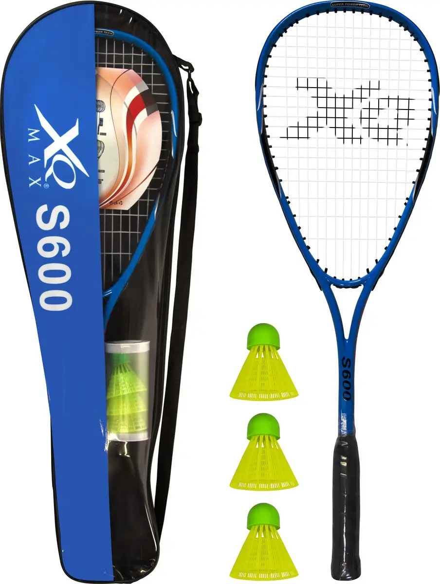 XQMax S600 Speedbadminton Racket - L2 Grip - Multikleur - 3 Shuttles