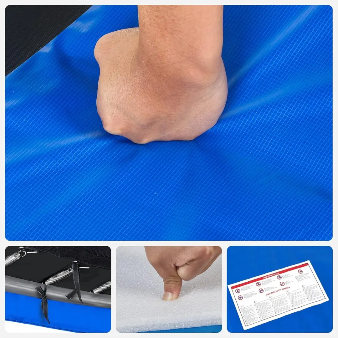 Songmics Trampoline Beschermhoes 427cm Blauw