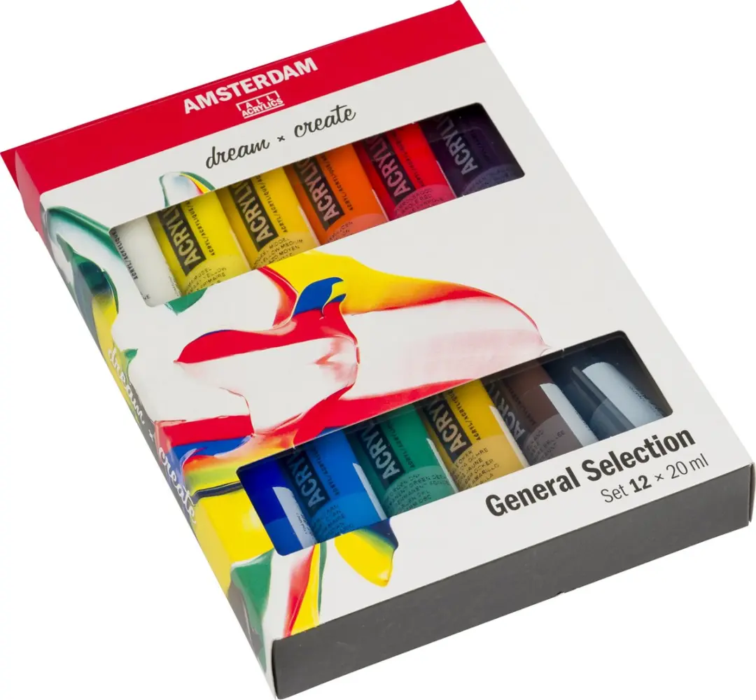 Amsterdam Standard Series Acrylverf Set - 12 Kleuren 20ml