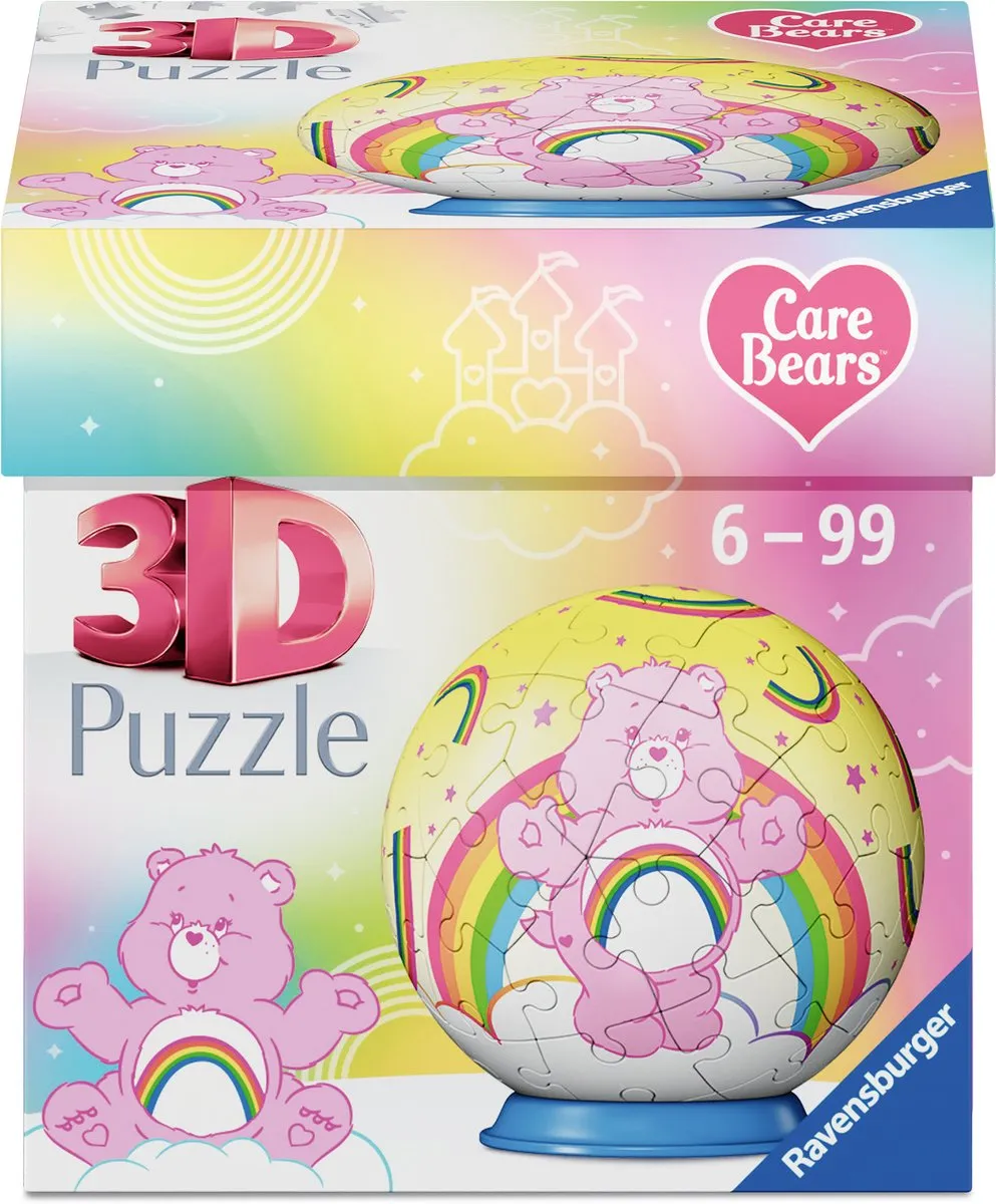 Ravensburger Care Bears Cheer Bear 3D Puzzle-Ball 55 Stukjes - MPN 120080718