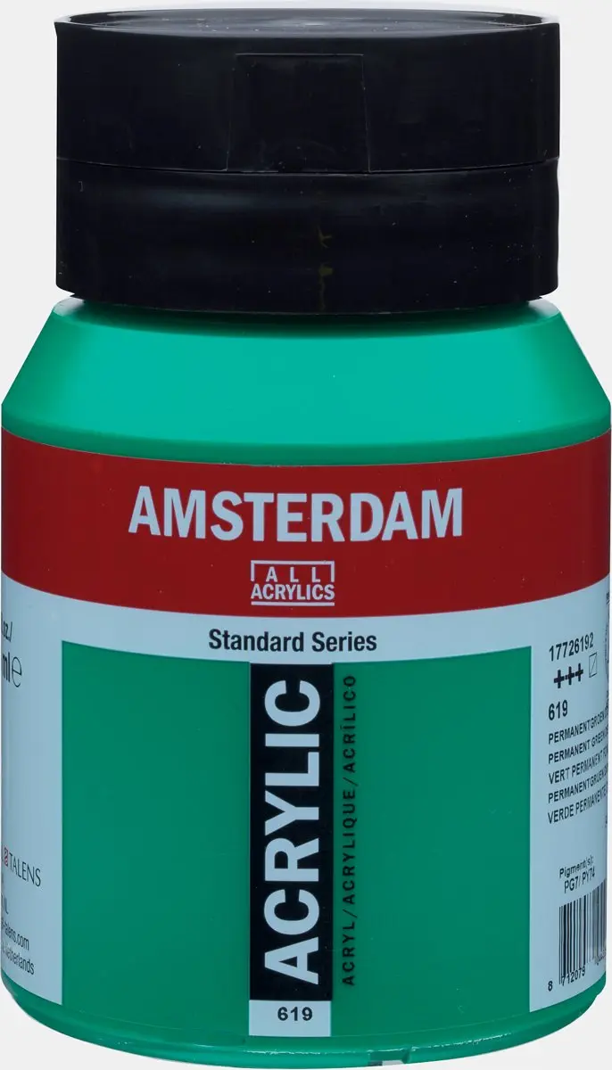 Amsterdam Standard Acrylverf 500ml - 619 Permanentgroen Donker