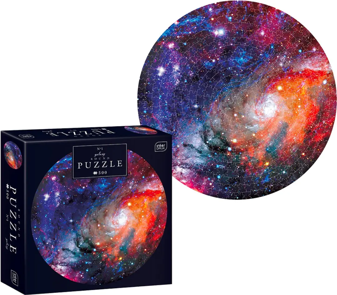Geronimo Games Interdruk Galaxy Ronde Puzzel 500 Stuks - 63cm