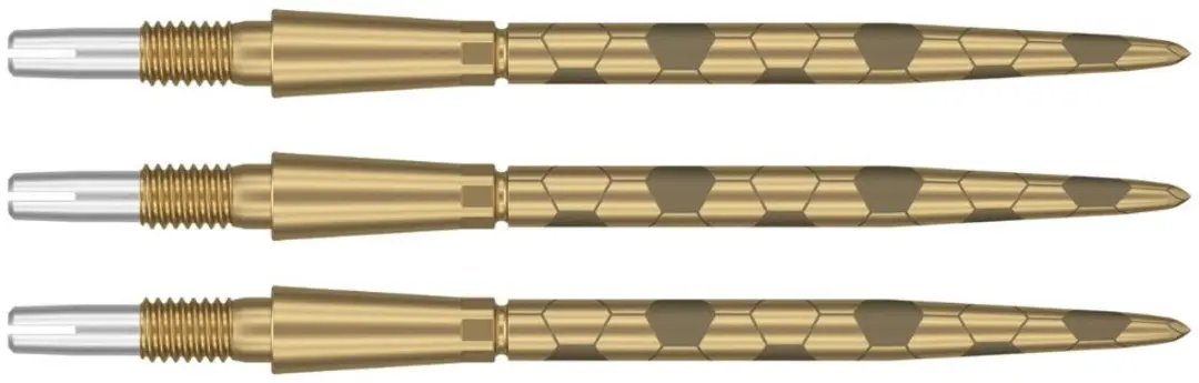 Target Swiss Points Storm Onyx Goud 35mm - 3 Stuks