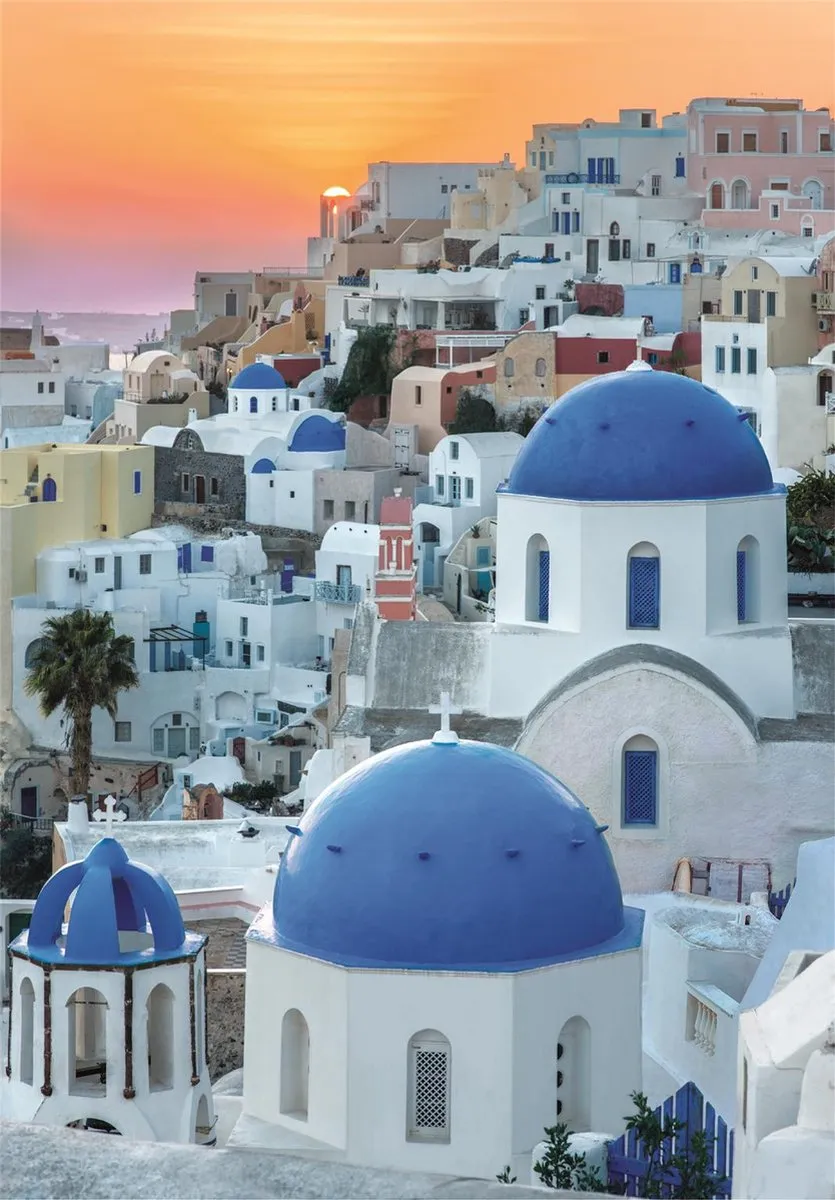 Clementoni Santorini HQC 1000 Puzzel - 1000 Stuks - Multicolor