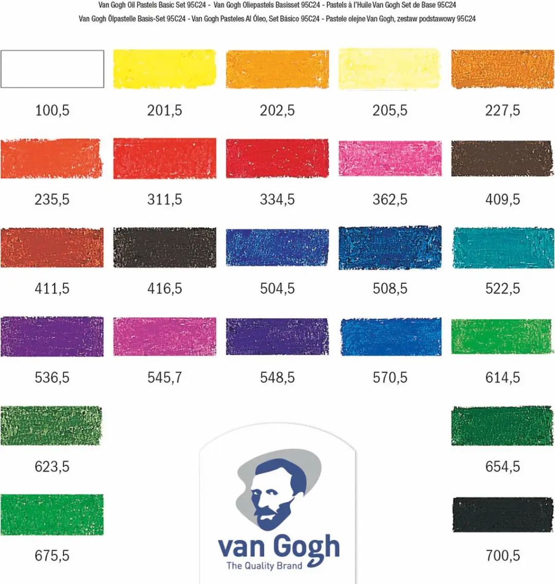 Van Gogh Basisset Oliepastels 24 Kleuren