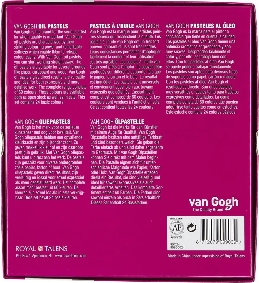 Van Gogh Basisset Oliepastels 24 Kleuren