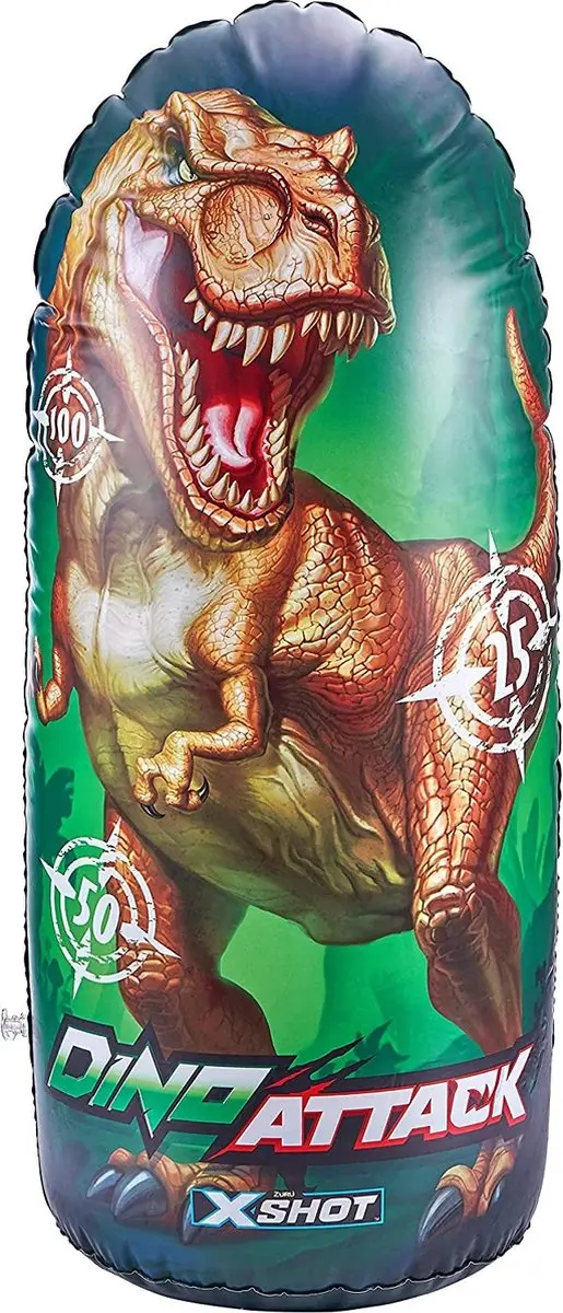 ZURU X-Shot Dino Attack Inflatable Target 4862 - Bruin/ Groen
