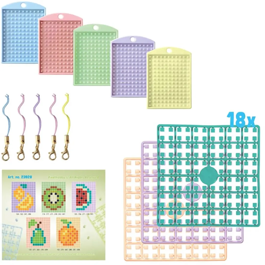 Pixelhobby Medaillon Thema Box Fruit - 5 Stuks Multi