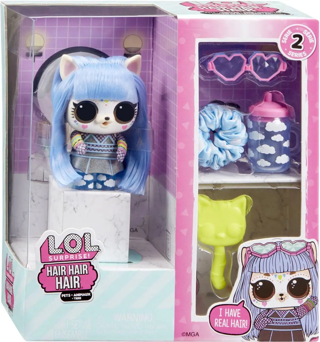 LOL Surprise! Hair Hair Hair Diertje Pop